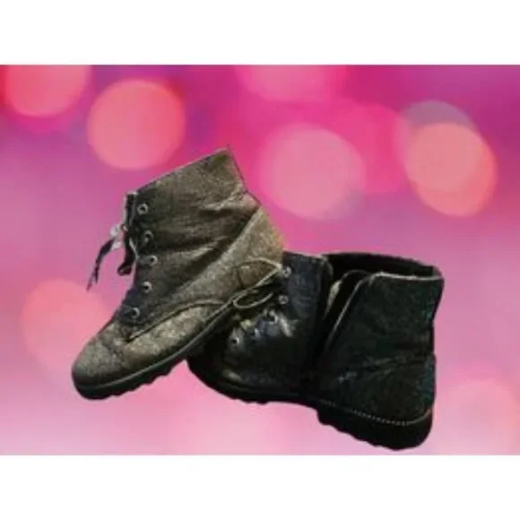 Cynthia Rowley Girl's Sparkly Boots Size 12 - Picture 8 of 8